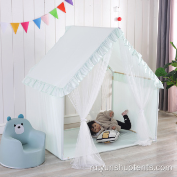 Хлопковая деревянная игрушка детская палатка домик